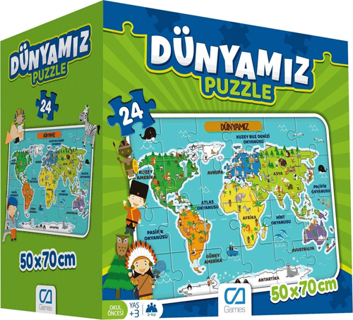 Dünyamız 24 Parça Yer Puzzle