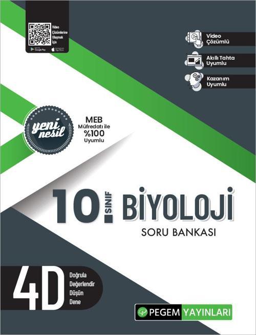 Pegem 10. Sınıf Biyoloji Soru Bankası