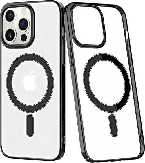 Iphone 12 Kılıf Element Magneticsafe Sert Kapak - Siyah-(5796)