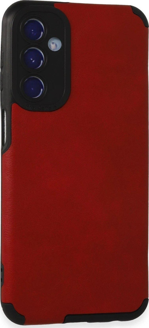Galaxy M34 5G Kılıf Loop Deri Silikon - Kırmızı-(5796)