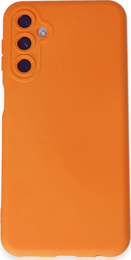Galaxy M14 5G Kılıf Nano Içi Kadife Silikon - Turuncu-(5796)