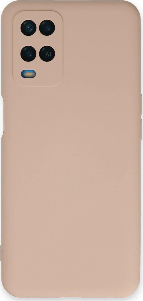 A54 4G Kılıf Nano Içi Kadife Silikon - Pudra-(5796)