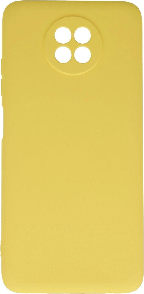 Redmi Note 9 5G Kılıf Nano Içi Kadife Silikon - Sarı-(5796)