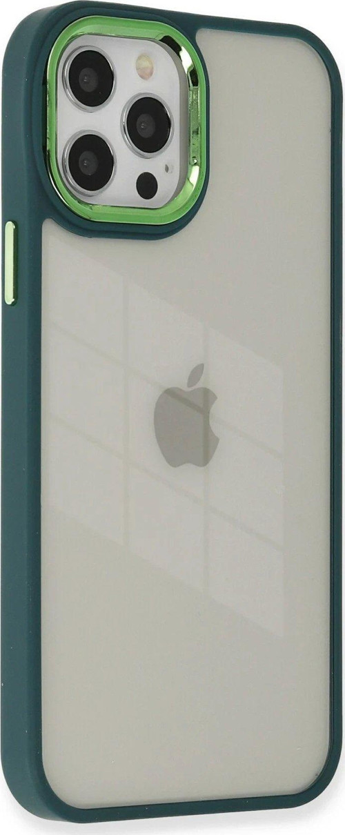 Iphone 12 Kılıf Dora Kapak - Haki Yeşil-(5796)