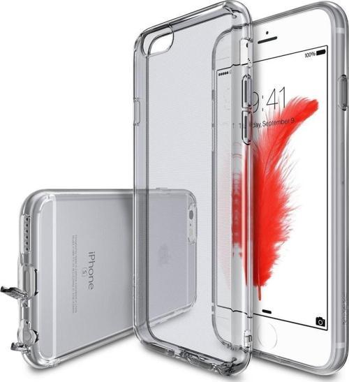 Air iPhone 6s/ 6 ile Uyumlu KIlıf Smoke Black Ultra Hafif Esnek İnce Renkli Transparan