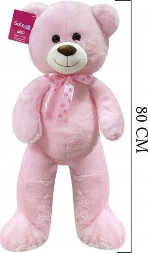 Salaş Ayı 100 Cm Pembe Pelüş Ayı Sevgiliye Hediye