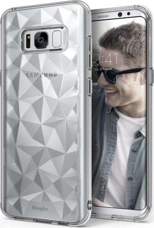 Air Prism 3D Elmas Yansıması Galaxy S8 ile Uyumlu Kılıf Clear