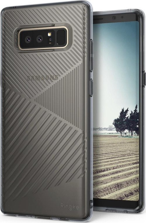 Bevel Galaxy Note 8 ile Uyumlu KIlıf Smoke Black