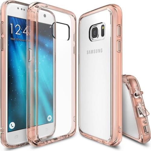 Fusion Galaxy S7 ile Uyumlu Kılıf Rose Gold