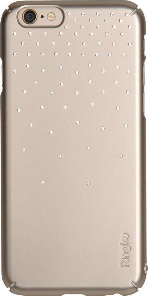 Noble Slim iPhone 6s Plus/ 6 Plus ile Uyumlu Taşlı Kılıf 4 Tarafı Saran Tam Koruma Royal Gold