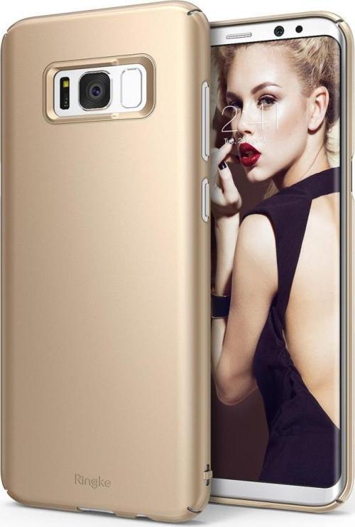 Slim Galaxy S8 ile Uyumlu Kılıf Royal Gold