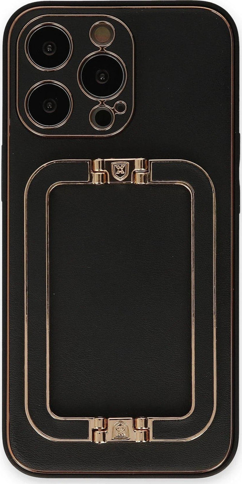 Iphone 13 Kılıf Coco Elit Kapak - Siyah-(5796)