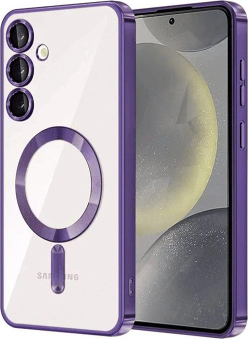 Galaxy S23 Kılıf Kross Magneticsafe Kapak - Mor-(5796)