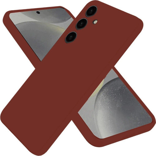 Galaxy A36 Kılıf First Silikon - Bordo-(5796)