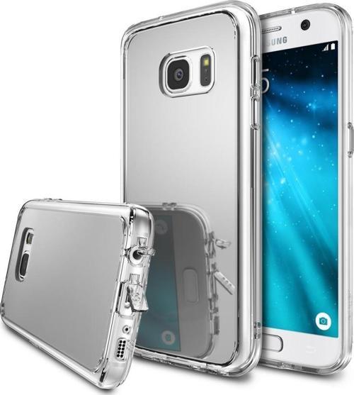 Mirror Fusion Galaxy S7 ile Uyumlu Aynalı Kılıf Silver
