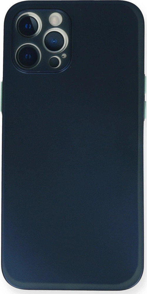 Iphone 12 Kılıf Pp İnce Kapak - Mavi-(5796)