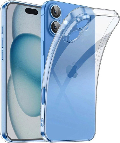 Iphone 16 Kılıf Lüx Şeffaf Silikon-(5796)