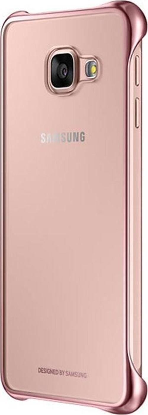 Galaxy A3 (2016) A310F ile Uyumlu Clear Back Cover Kılıf Pembe EF-QA310CZEGWW