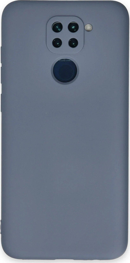 Redmi Note 9 Kılıf Nano Içi Kadife Silikon - Gri-(5796)