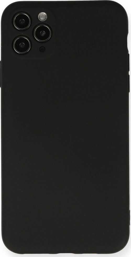 Iphone 11 Kılıf Nano Içi Kadife Silikon - Siyah-(5796)
