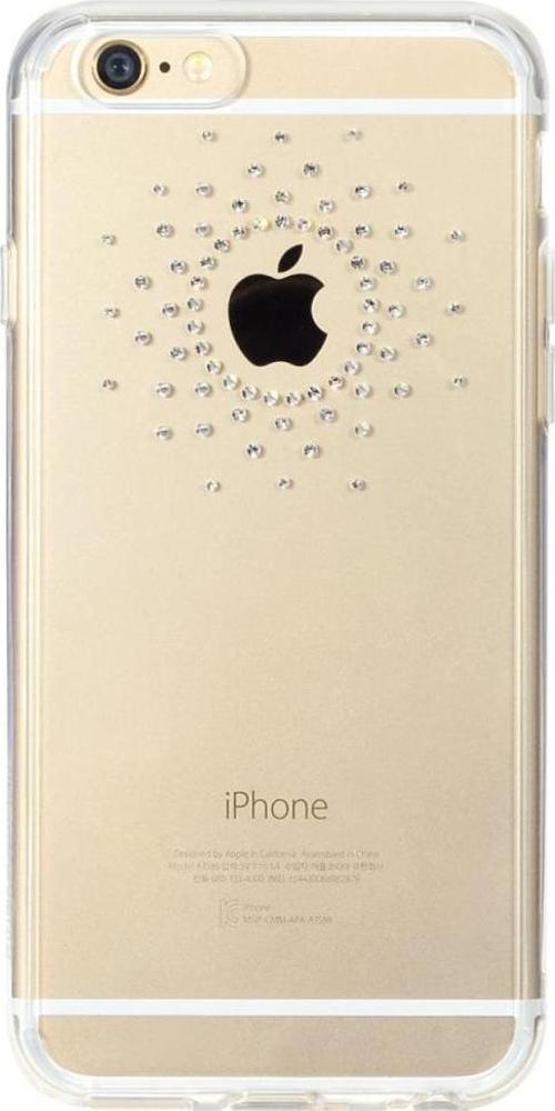 Noble Fusion iPhone 6s Plus/ 6 Plus ile Uyumlu Taşlı Kılıf Extra Darbe Emici Sun Clear