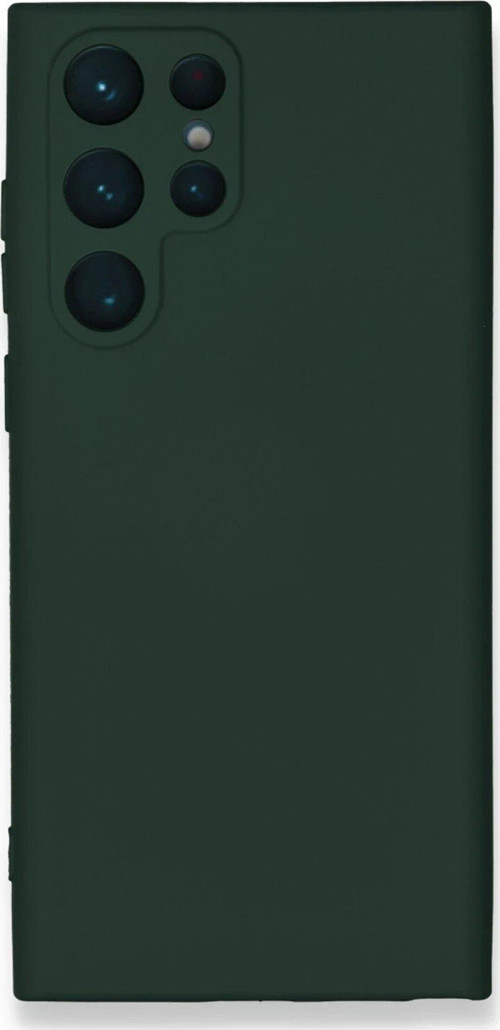 Galaxy S24 Kılıf Nano Içi Kadife Silikon - Koyu Yeşil-(5796)