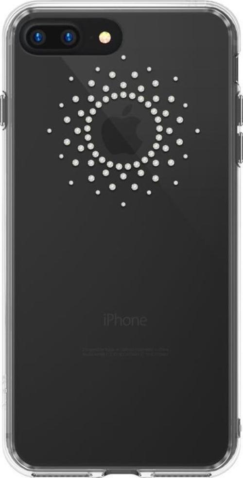 Noble Fusion İphone 7 Plus ile Uyumlu Taşlı Kılıf Extra Darbe Emici Sun Clear