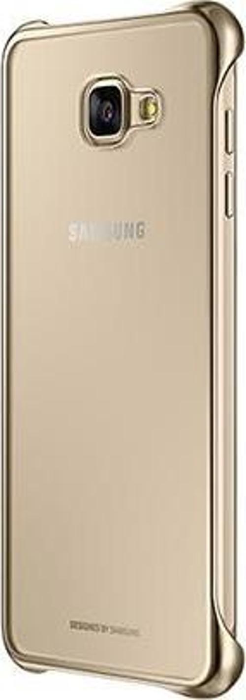 Galaxy A7 (2016) A710F ile Uyumlu Clear Back Cover Kılıf Altın EF-QA710CFEGWW