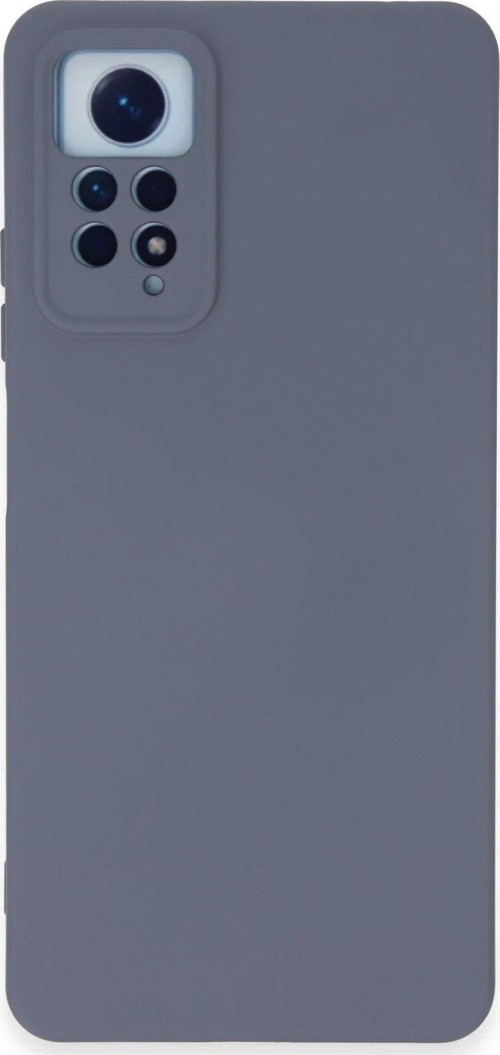 Redmi Note 12 4G Kılıf Nano Içi Kadife Silikon - Gri-(5796)