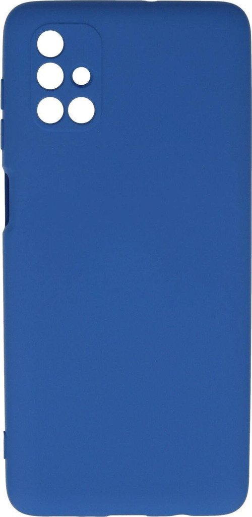 Galaxy M51 Kılıf Nano Içi Kadife Silikon - Mavi-(5796)