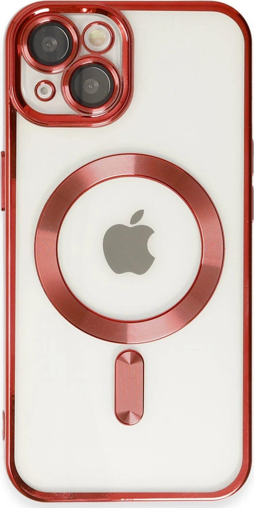 Iphone 14 Kılıf Kross Magneticsafe Kapak - Kırmızı-(5796)