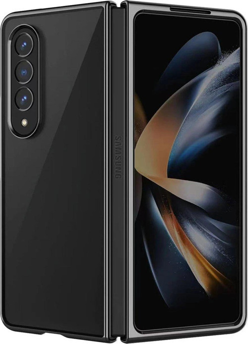 Galaxy Z Fold 4 Kılıf Fold Element Kapak - Siyah-(5796)