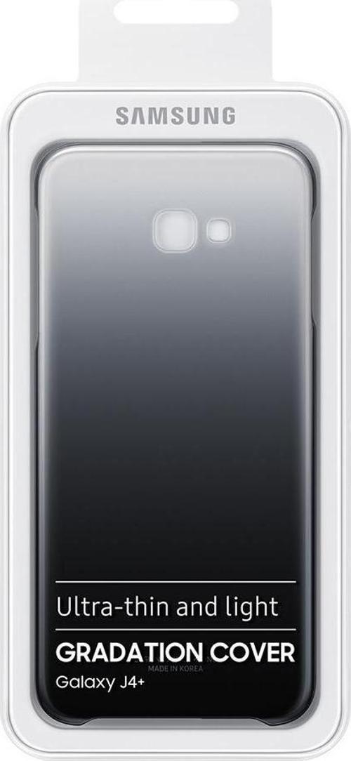 Galaxy J4 Plus ile Uyumlu Gradation Kılıf Siyah EF-AJ415CBEGWW