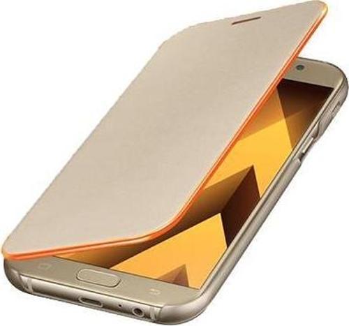 Galaxy A5(2017) ile Uyumlu Neon Flip Cover Altın EF-FA520PFEGWW(Out)