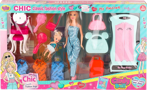 02259 Cindy Doll Dolaplı Bebek Oyun Seti -Oydaş Oyuncak