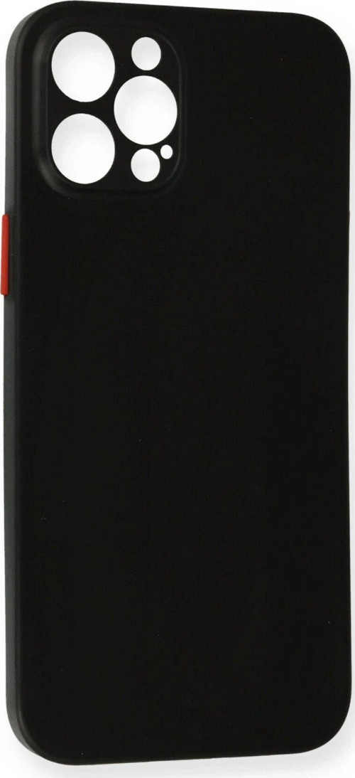 Iphone 12 Kılıf Pp İnce Kapak - Siyah-(5796)