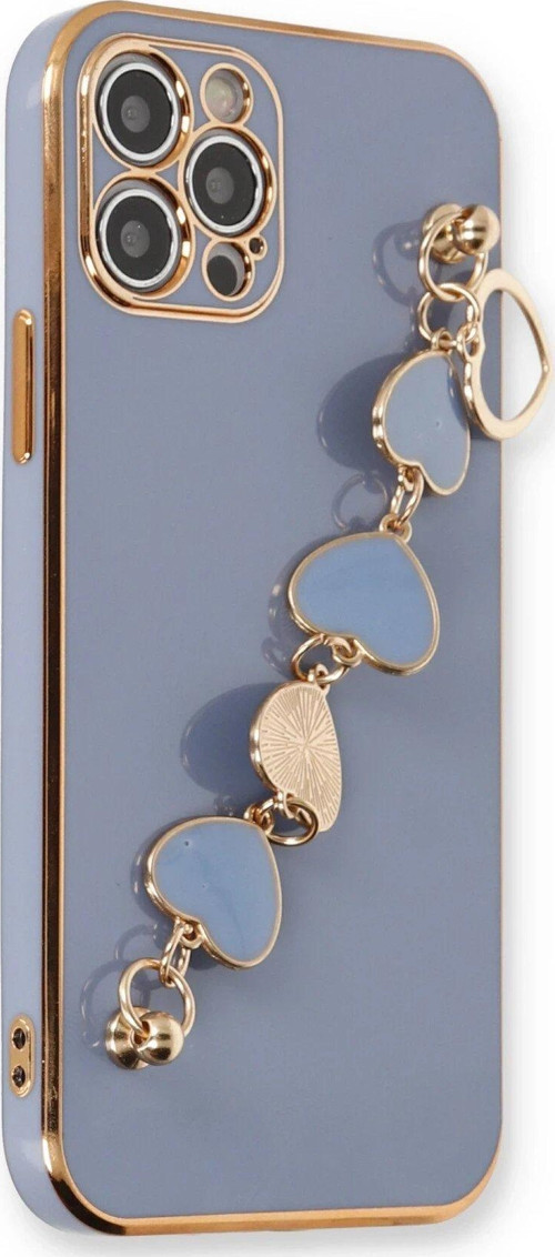 Iphone 12 Kılıf Esila Silikon - Gri-(5796)