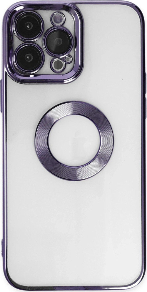 Iphone 14 Kılıf Slot Silikon - Mor-(5796)