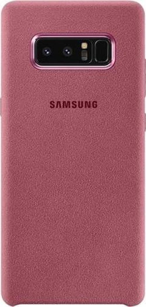 Galaxy Note 8 ile Uyumlu Alcantara Kılıf Pembe EF-XN950APEGWW (Out)