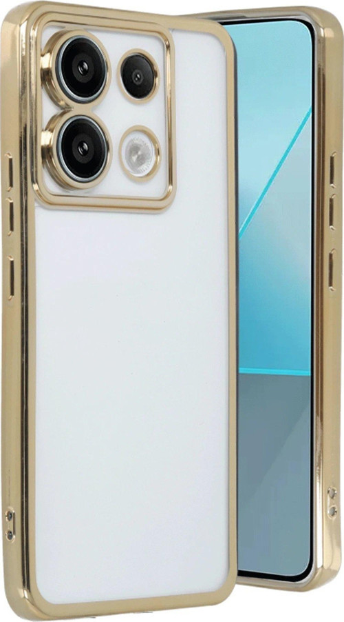 Redmi Note 13 4G Kılıf Lensli Silikon - Gold-(5796)