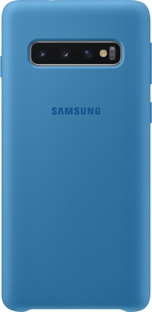 Galaxy S10 ile Uyumlu Kılıf Silicone Cover Mavi EF-PG973TLEGWW