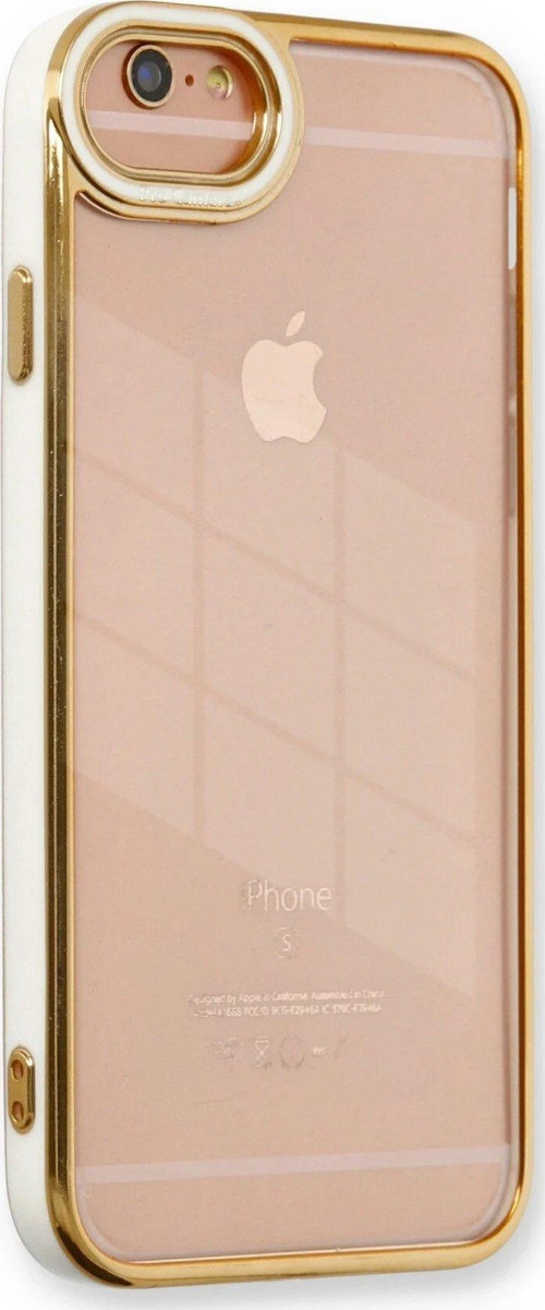 Iphone 6 Kılıf Liva Lens Silikon - Beyaz-(5796)