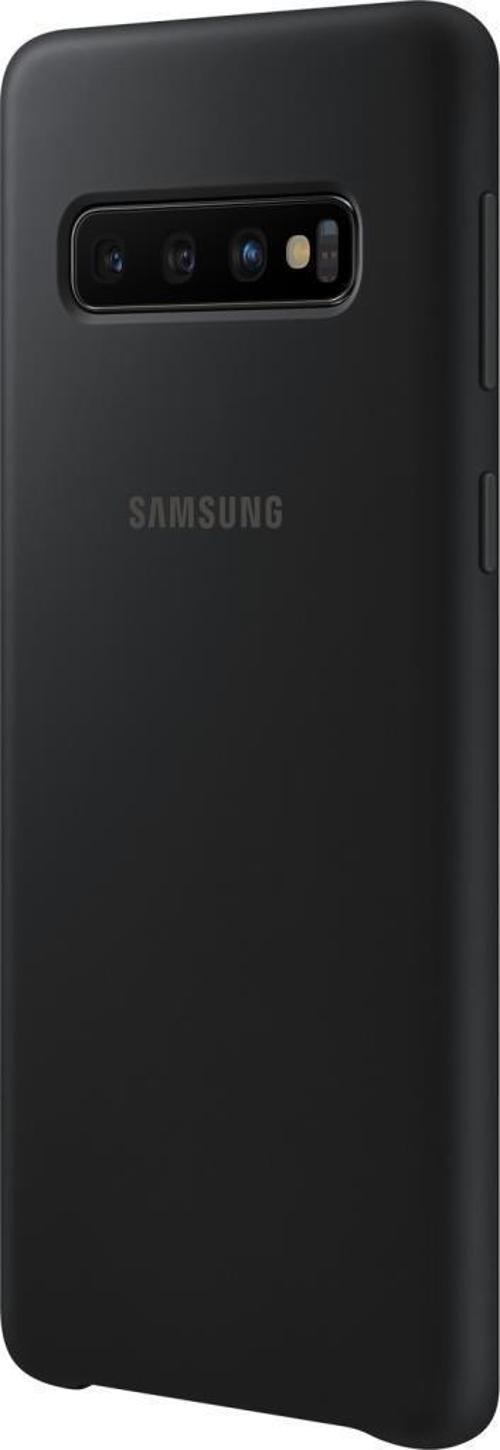 Galaxy S10 ile Uyumlu Kılıf Silicone Cover Siyah EF-PG973TBEGWW