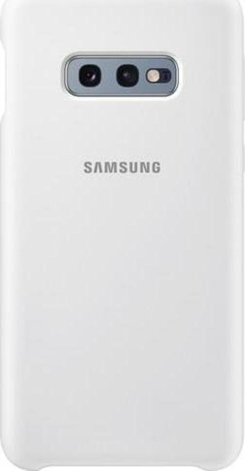 Galaxy S10e ile Uyumlu Kılıf Silicone Cover Beyaz EF-PG970