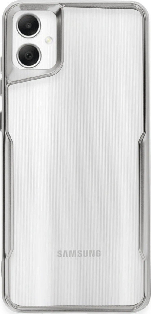 Galaxy A05 Kılıf Boyi Silikon Kapak - Gümüş-(5796)