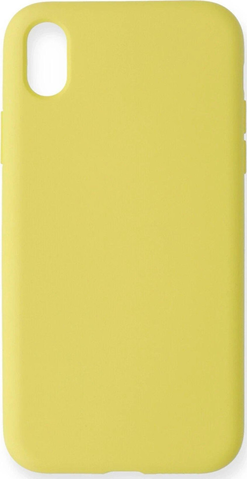 Iphone Xr Kılıf Nano Içi Kadife Silikon - Sarı-(5796)
