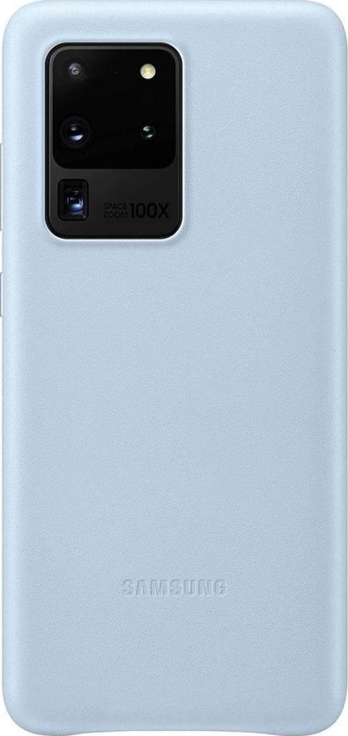 Galaxy S20 Ultra ile Uyumlu Kılıf Leather Cover Mavi ‎EF-VG988LLEGWW