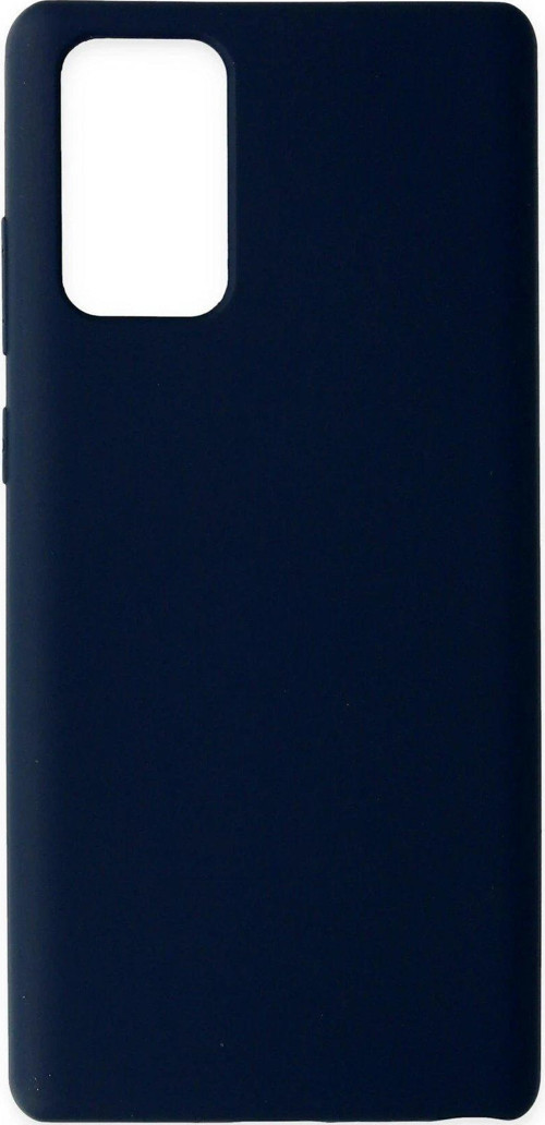 Galaxy Note 20 Kılıf Nano Içi Kadife Silikon - Lacivert-(5796)