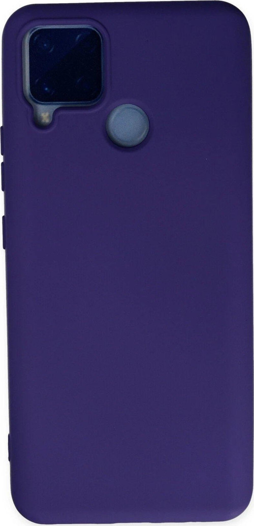 C15 Kılıf Nano Içi Kadife Silikon - Mor-(5796)