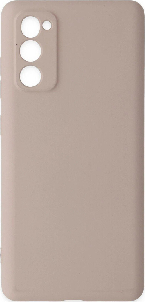 Galaxy S20 Fe Kılıf Nano Içi Kadife Silikon - Pudra-(5796)